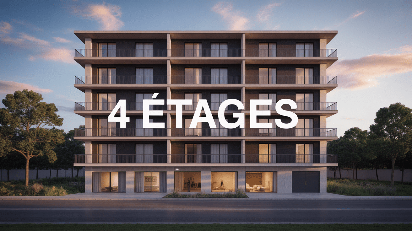 Architecture contemporaine 4 étages Galerie Cataloa