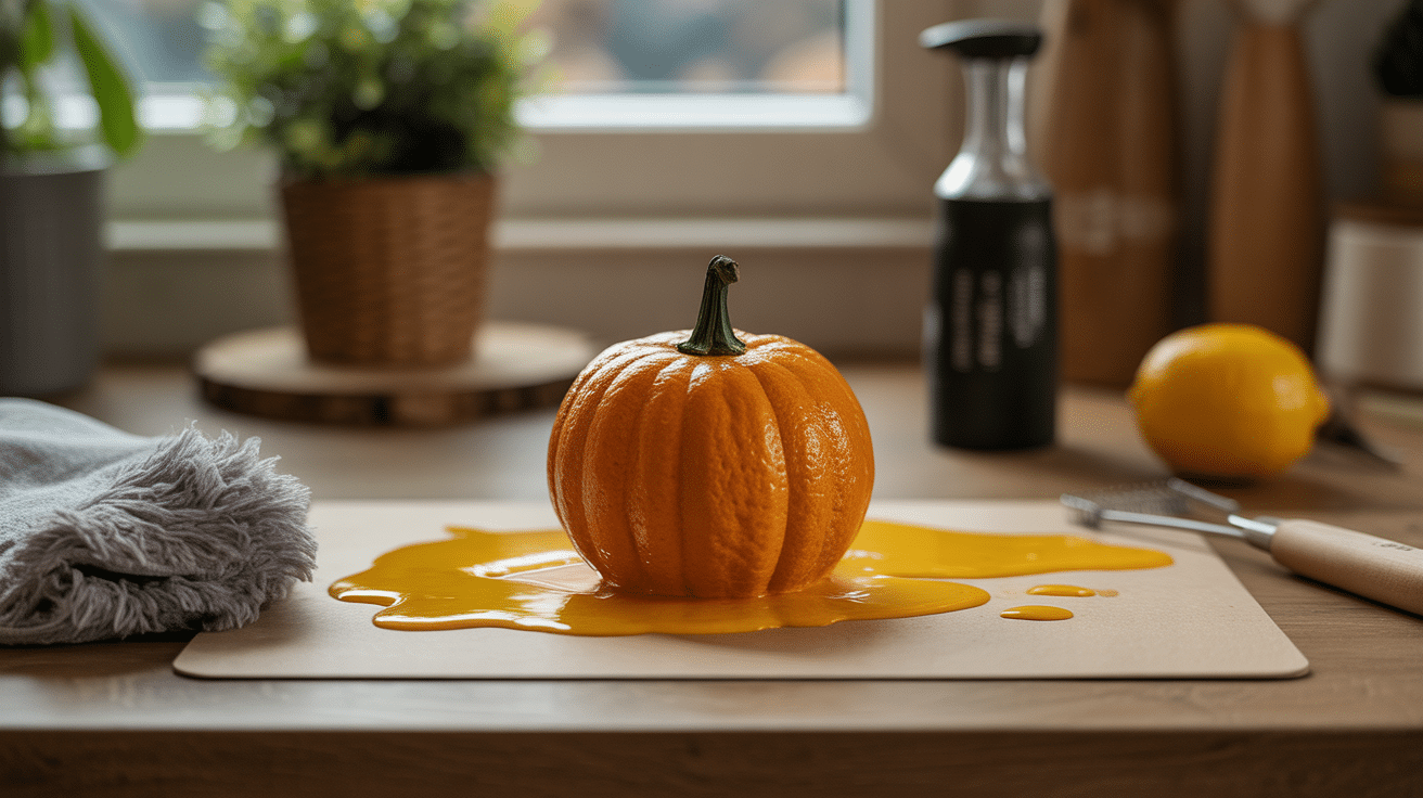 Citrouille sculptee appliquee huile vinaigre conseils
