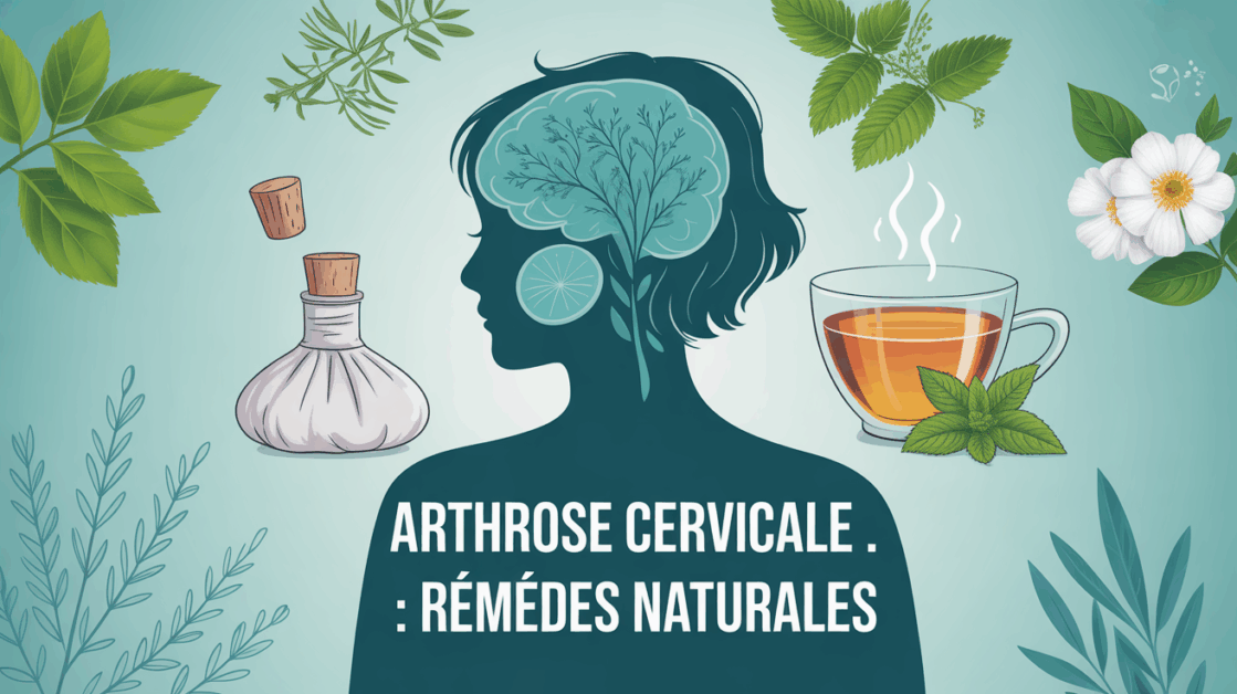 remedes naturels arthrose cervicale illustration plantes automassage
