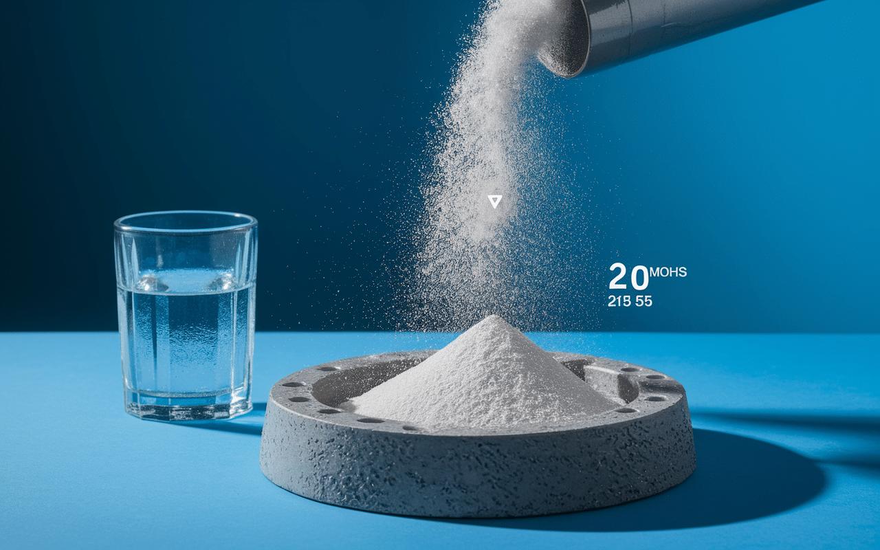Saupoudrage bicarbonate de soude dents brosse a dents Mohs