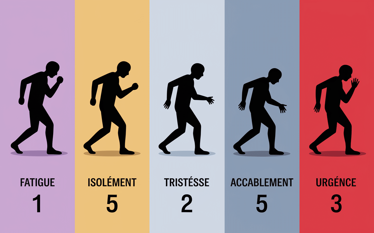 depression 5 phases fatigue isolement tristesse