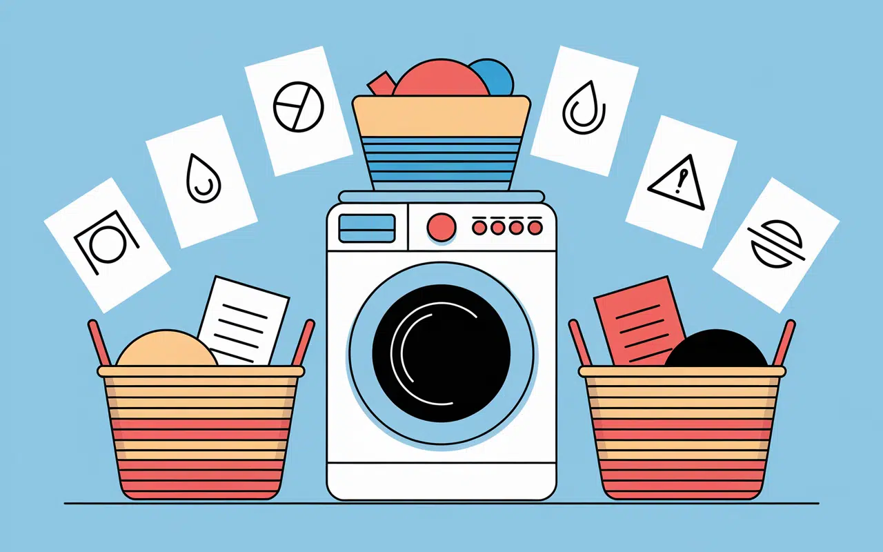 machine a laver tri lingette astuces prevention linge deteint