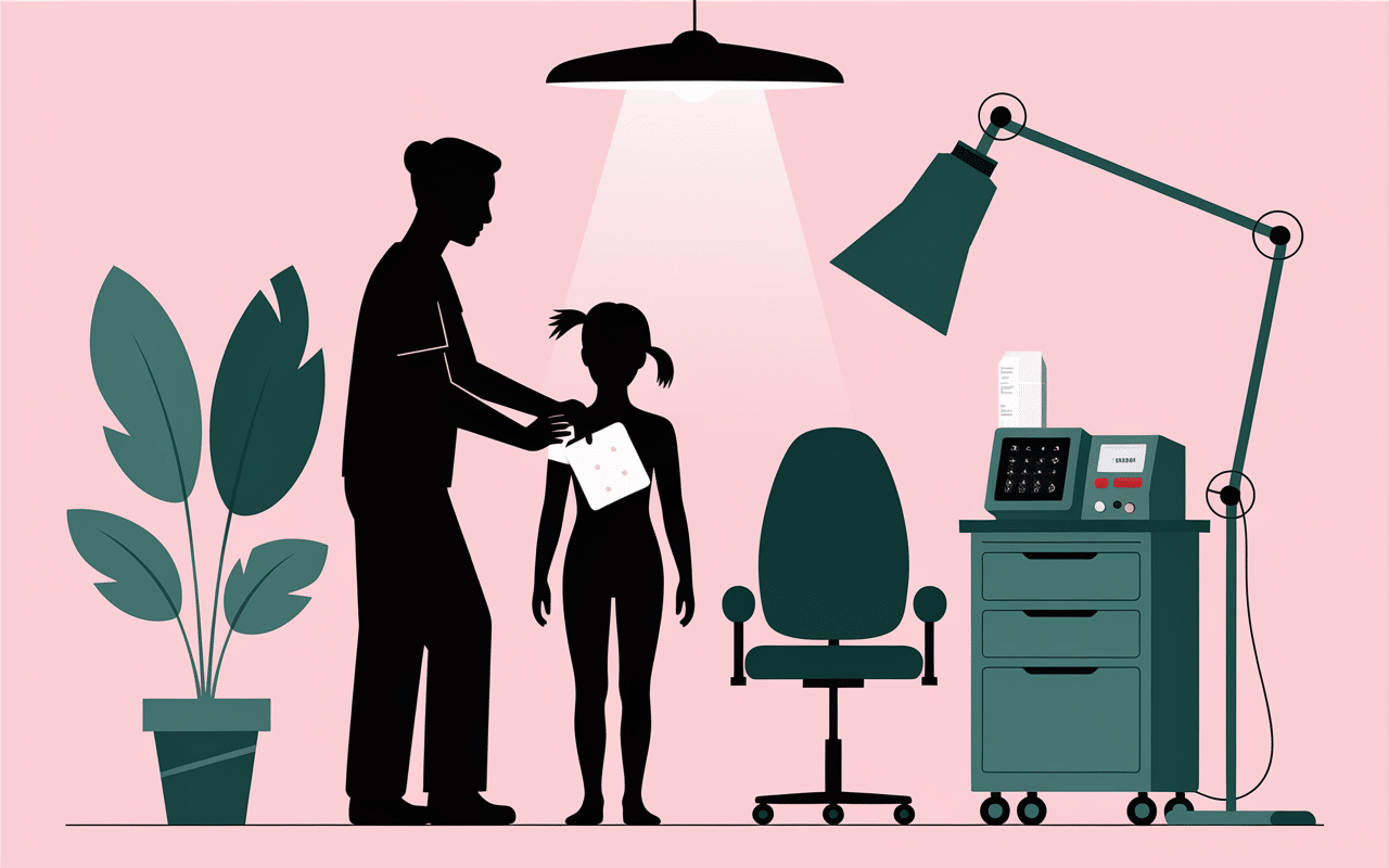 application pansement anesthesiant enfant mousse VAC et injection