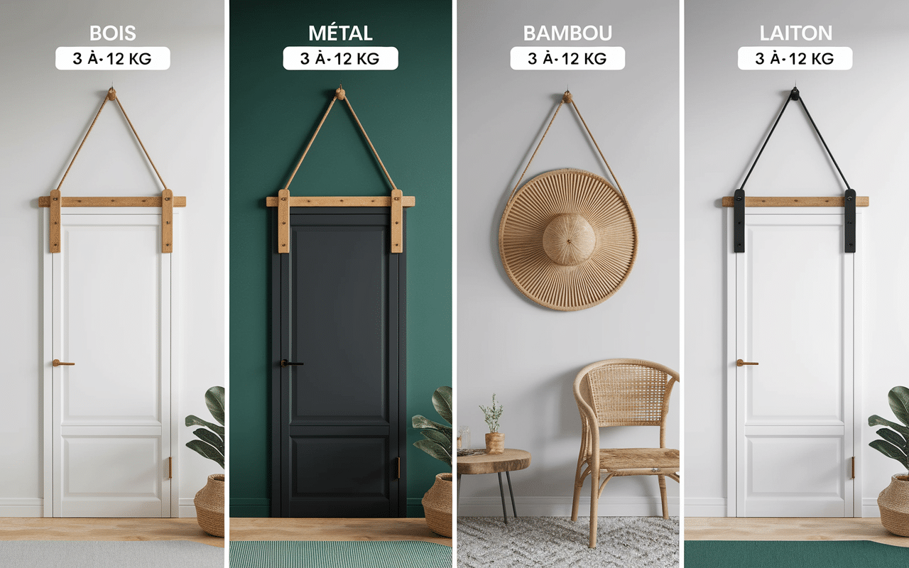 porte manteau mural comparatif styles materiaux capacite