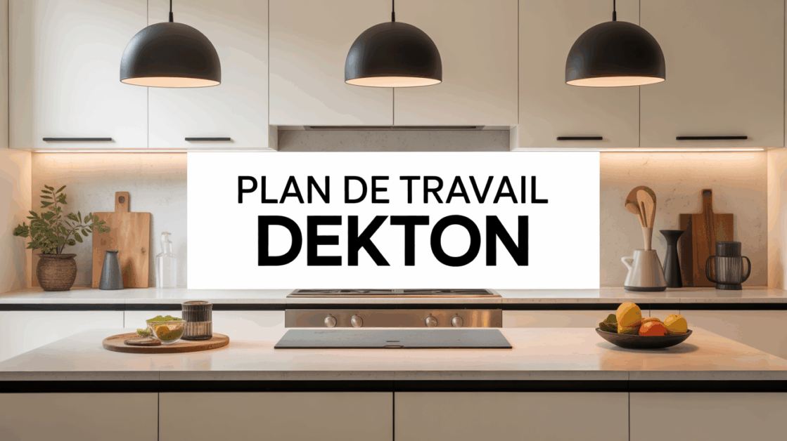Plan de travail Dekton moderne ambiance lumineuse