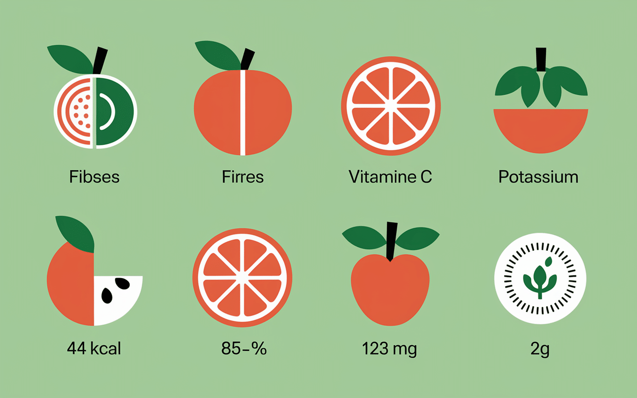 tableau nutrition jelly melon eau fibres vitamine C potassium calories