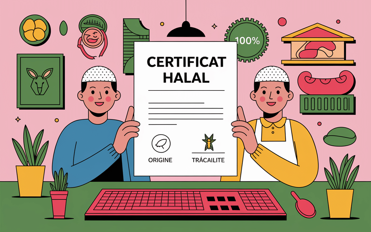 Certificat halal restaurant Nice, origine viande, traçabilité halal