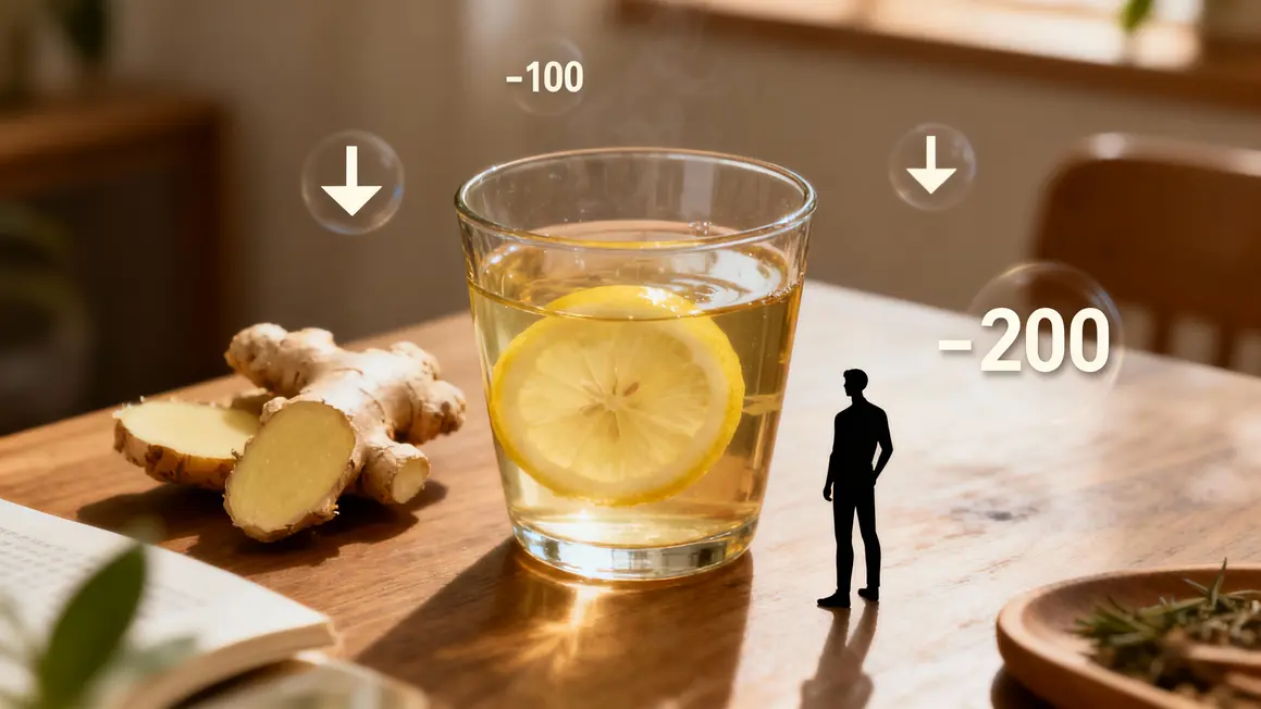 infusion citron gingembre, perte de poids, balance
