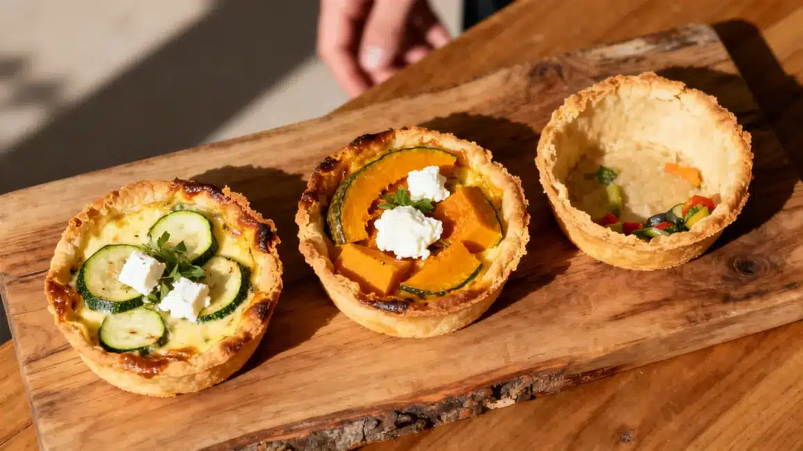 Mini quiches lorraine version legere courgette automne