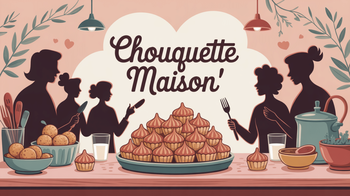 Chouquette maison sur table conviviale