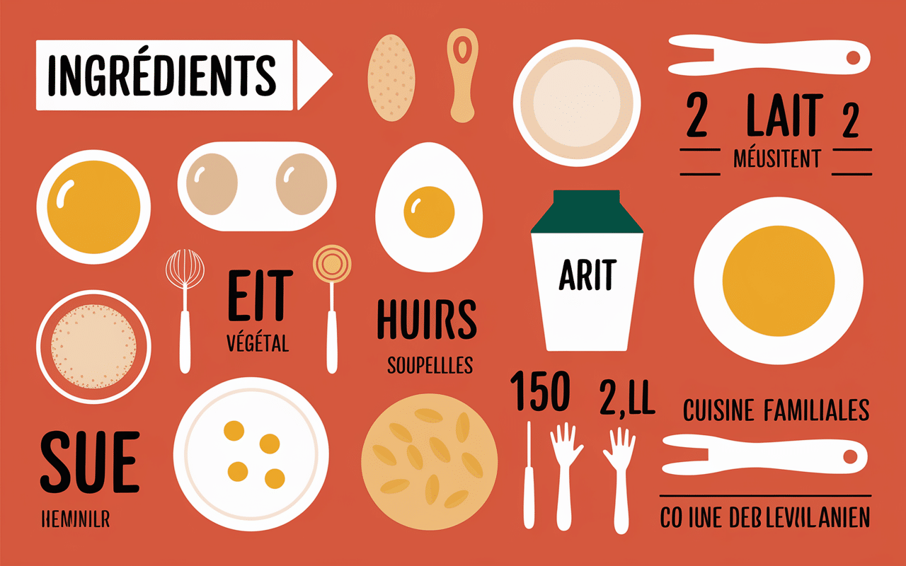 Ingrédients fluffy pancakes substitutions et quantités