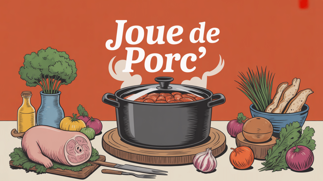 joue de porc servie en cocotte ambiance conviviale