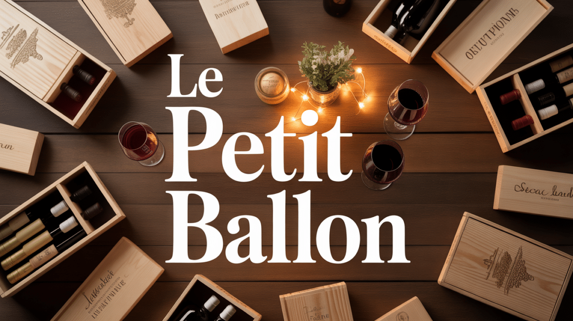 scene chaleureuse le petit ballon autour vin