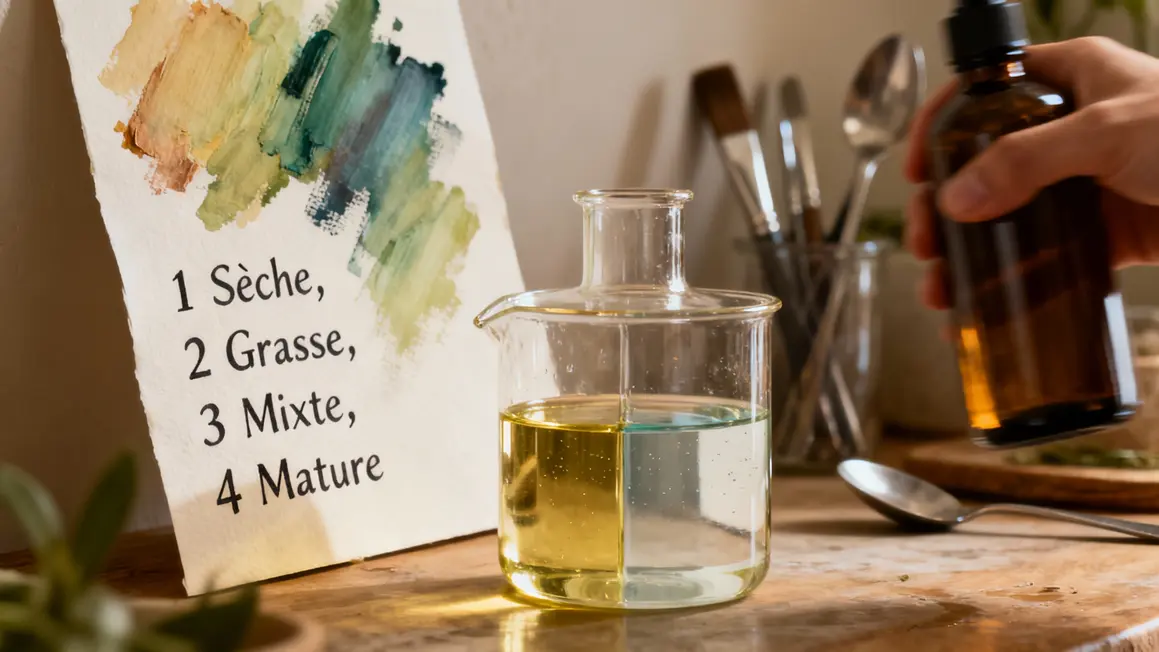 lotion bi phasique huiles hydrolats separation agiter