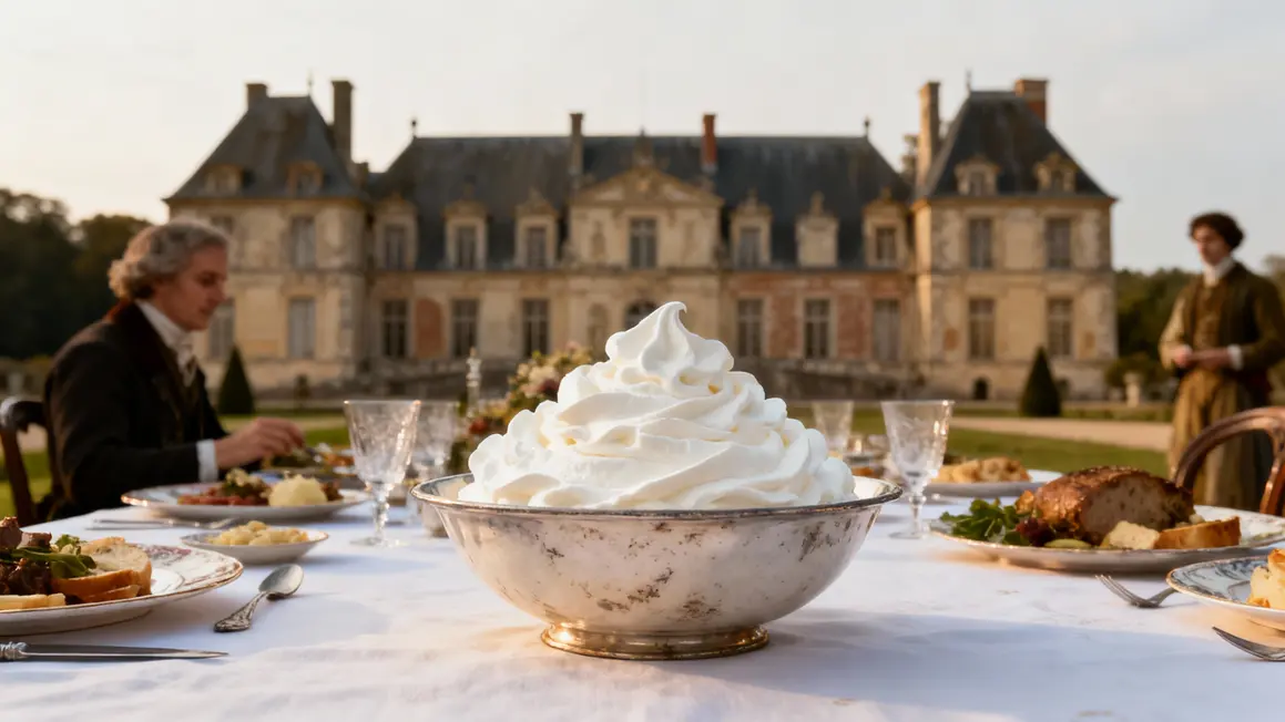 Banquet Chateau Chantilly creme chantilly XVIIIe
