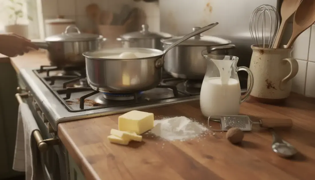 sauce bechamel onctueuse en cuisine maison