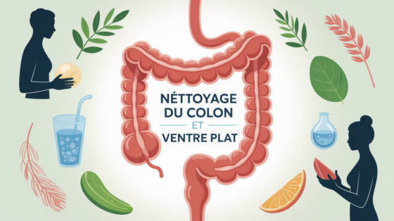 Illustration nettoyage du côlon et perte de poids