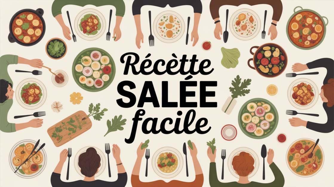 recette salé facile ambiance chaleureuse table