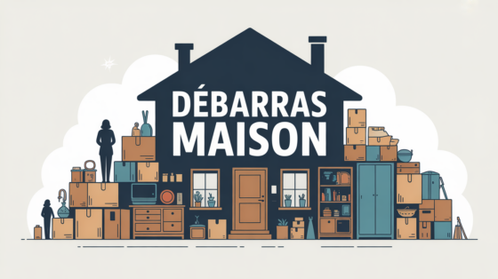 debarras maison cartons meubles devant maison