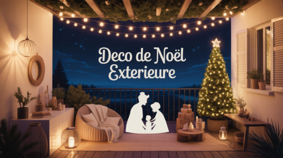 decoration noel exterieur lumineuse jardin balcon terrasse