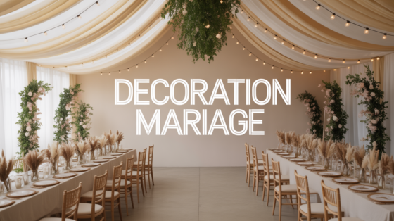 decos de mariage salle élégante décorée tables arches centres de table