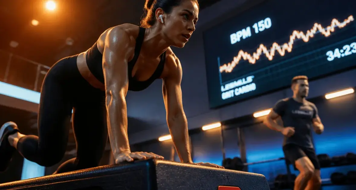 Fitness en musique : calage BPM au sport, écouteurs et salle de sport