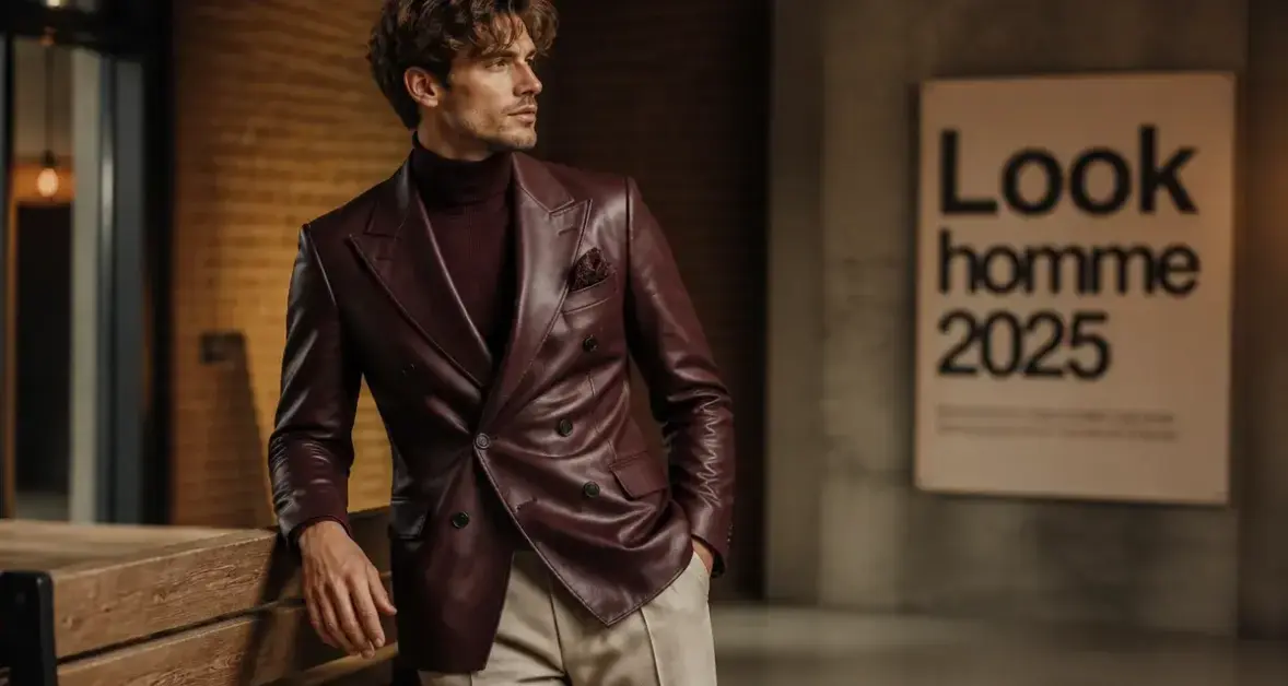 Look homme 2025 : silhouettes en textures et couleurs