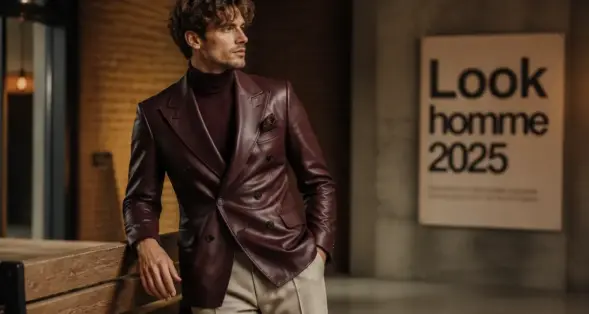 Look homme 2025 : silhouettes en textures et couleurs