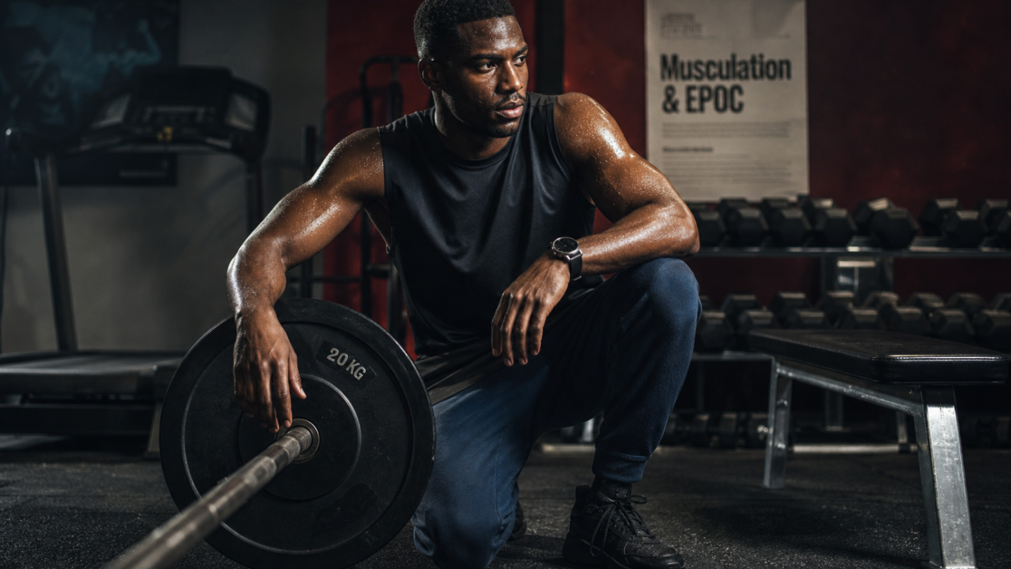 Maigrir par la musculation : athlete en salle de sport
