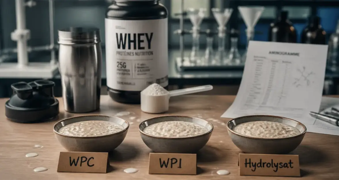 Protein and whey powder : isolat, concentré, hydrolysat