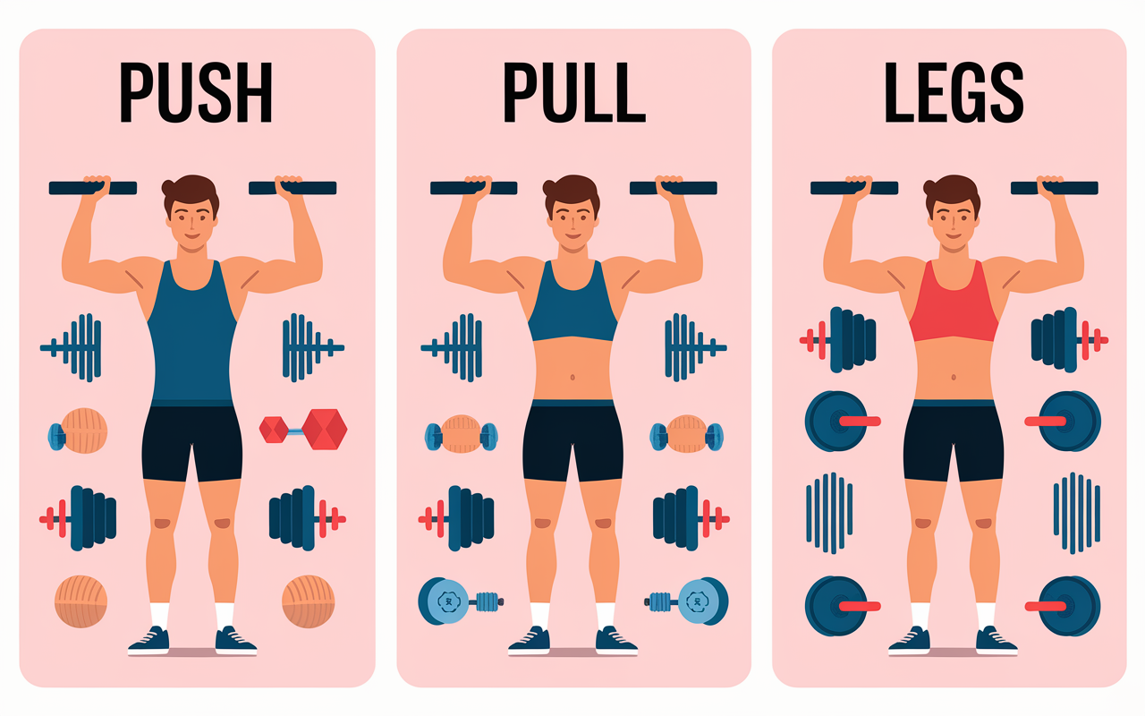 push pull legs liste exercices