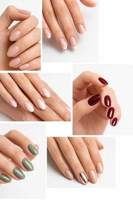 Idées ongle semi permanent : sélection éditoriale de manucures nude glossy, french pastel, baby boomer, bordeaux et chrome