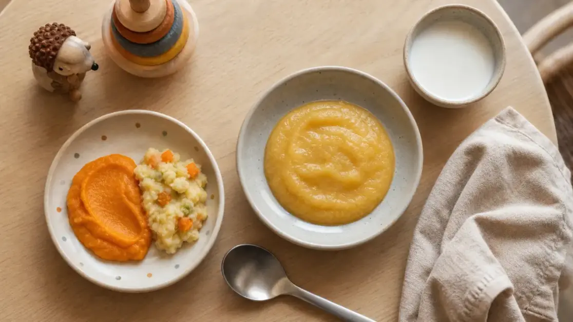 Repas bebe 9 mois : purée fondante 150 g, à textures adaptées