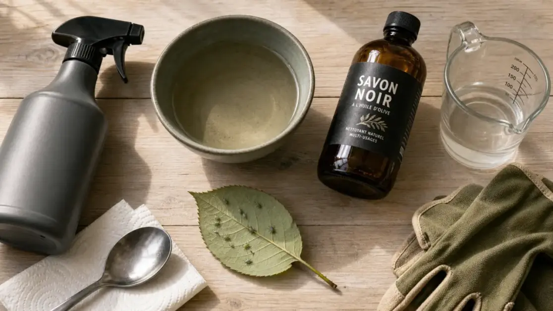 Savon noir puceron : dosage et application contre les pucerons