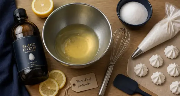 Blanc d'oeuf en bouteille pasteurisé pour conservation