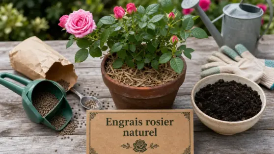 Engrais rosier naturel en granulés bio, dosage pour rosier
