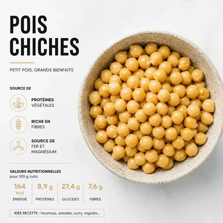Bol de pois chiches cuits pour la préparation de recettes maison