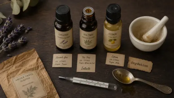 Huile essentielle périmée dangereuse : oxydation, flacon trouble et jaune