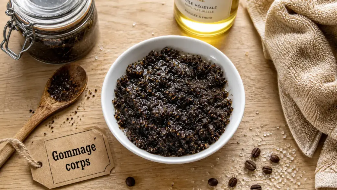 Recette gommage corps maison : café et sucre, exfoliant