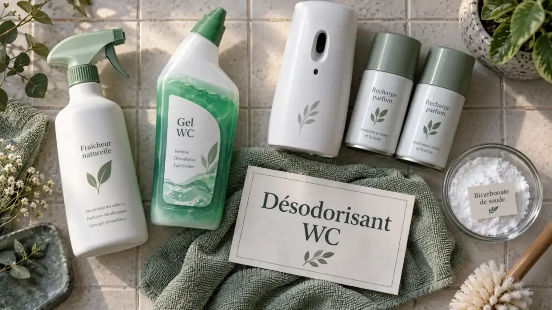 Désodorisant pour toilette : spray WC, gel et diffuseur anti-odeurs