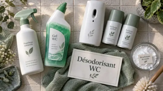 Désodorisant pour toilette : spray WC, gel et diffuseur anti-odeurs
