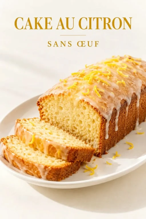 Cake au citron recette sans oeuf, moelleux et nappé d’un glaçage citron