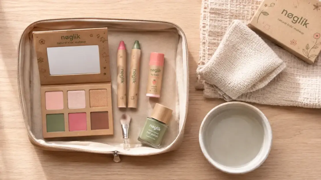 maquillage enfant naturel : trousse et démaquillage facile