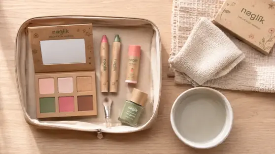 maquillage enfant naturel : trousse et démaquillage facile