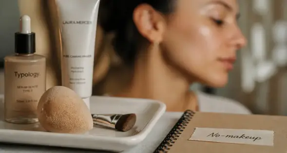 Maquillage naturel tuto : éponge et sérum pour un teint lumineux zéro défaut